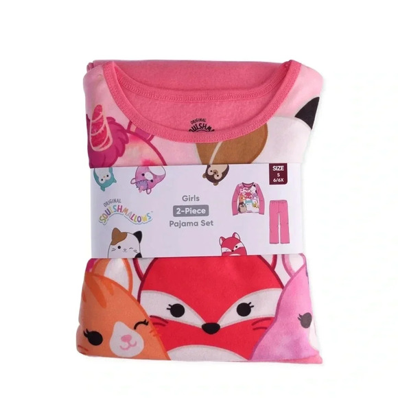 Girls Character Long Sleeve Top and Pants Sleep Set, 2-Piece, Size 14-16 - Picture 2 of 4